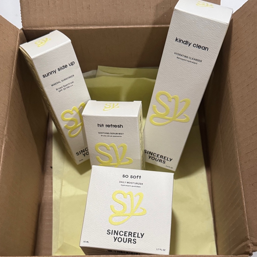 🆕 NIB Sincerely Yours Skincare Essentials All-In-One Set | Clean Beauty